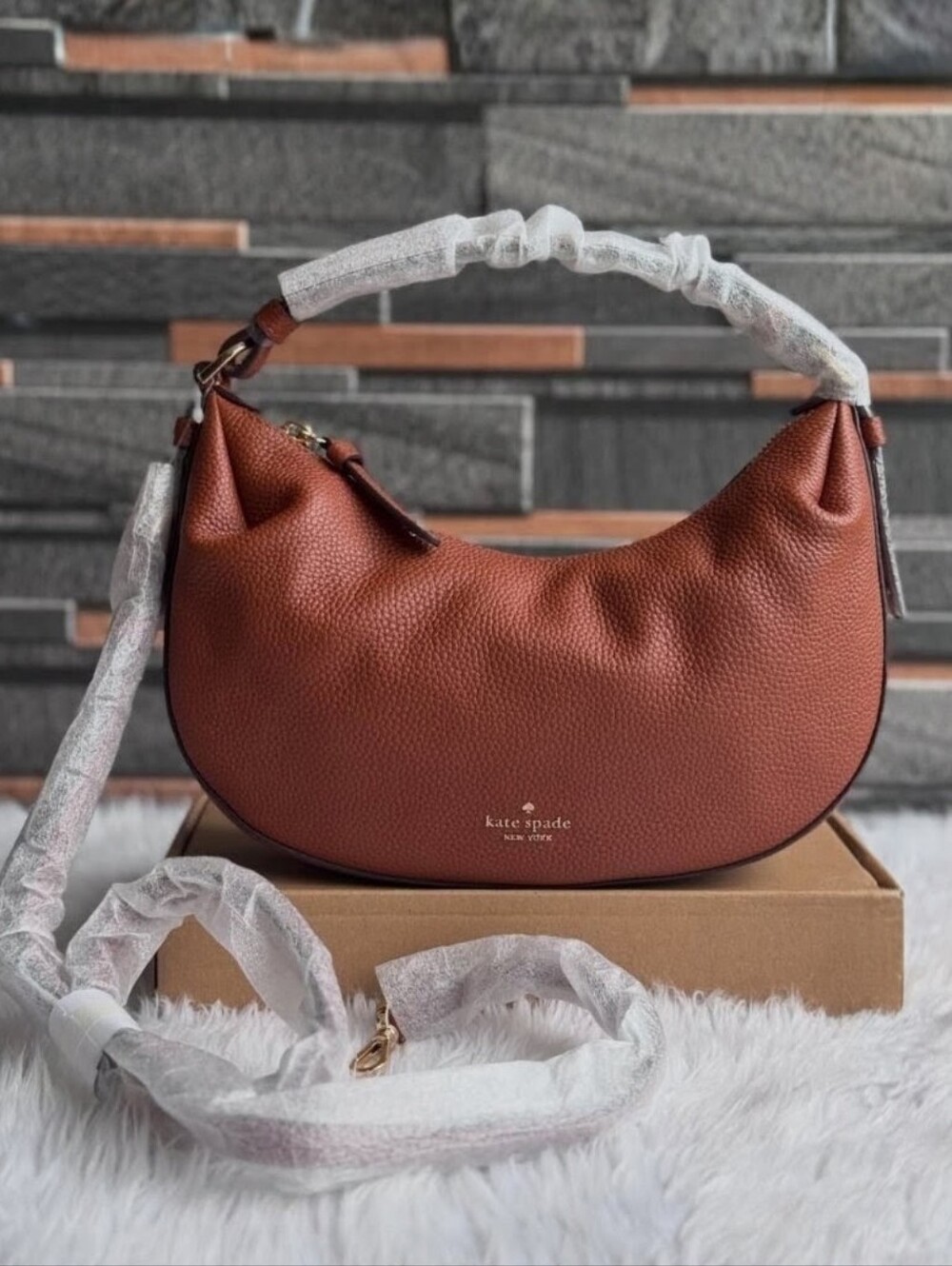 NWT Kate Spade KP883 Selene Pebbled Leather Shoulder Bag Crossbody